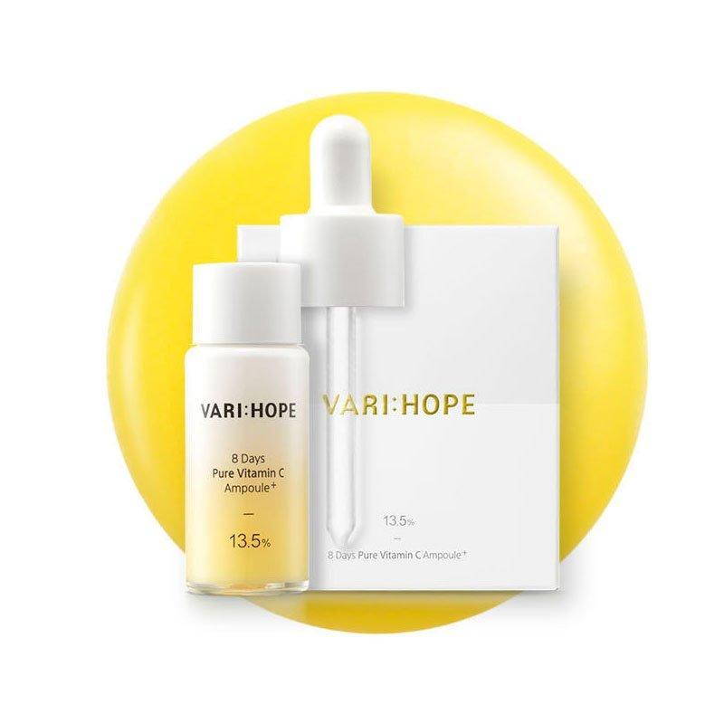 Review serum dưỡng trắng Vari:Hope 8 Days Pure Vitamin C Ampoule Plus –  Minh Vy