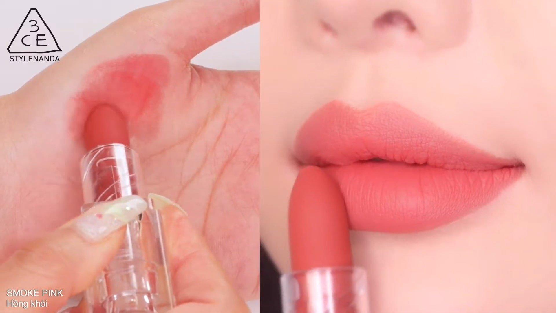 Review son 3CE Soft Matte Lipstick Clear Layer Edition