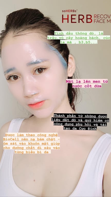 Mặt Nạ HERB Recovery Face Mask soHERBs