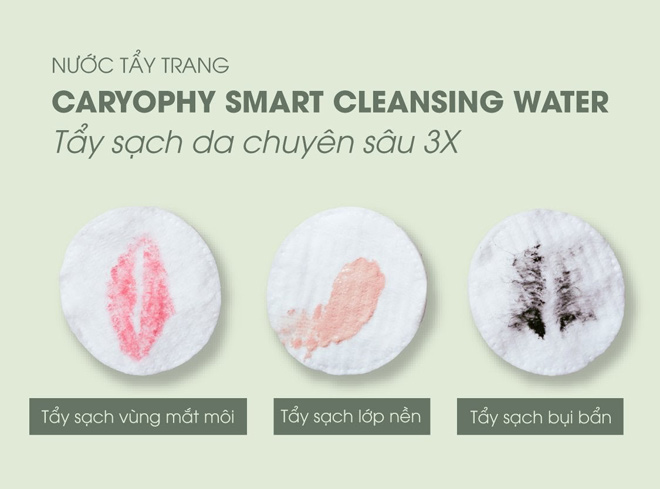 Review nước tẩy trang Caryophy Smart Cleansing Water 5 in 1