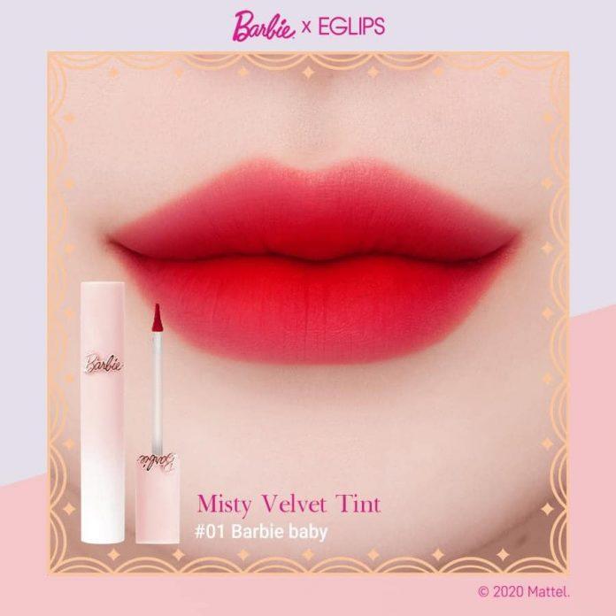 Review son Eglips x Barbie Misty Velvet Tint