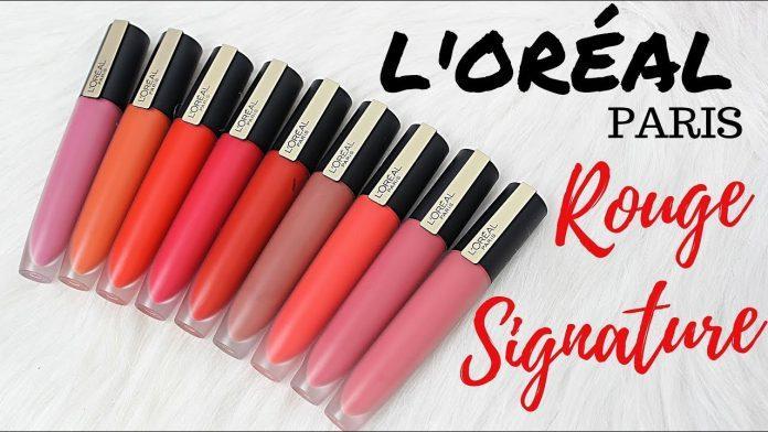 Son L'Oreal Paris Rouge Signature Matte Liquid Lipstick