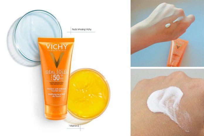 Kem chống nắng Vichy Ideal Soleil Mattifying Face Fluid Dry Touch SPF 50 Pa+++