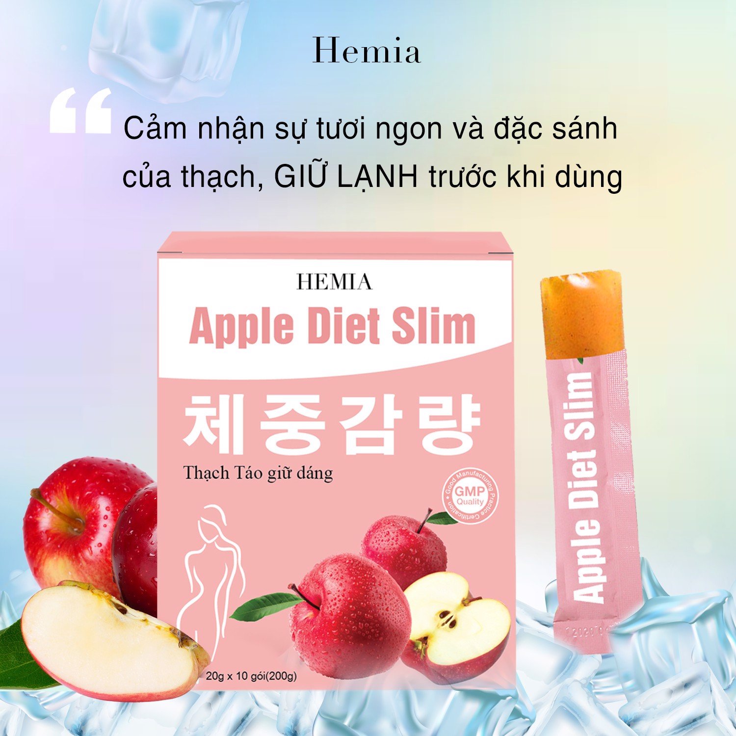 Thạch Táo Giảm Cân Hemia Apple Diet Slim