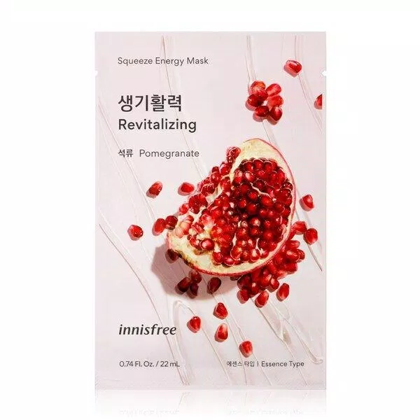 Top 10 mặt nạ dưỡng trắng da tốt nhất: hiệu ứng da trắng tức thì Jeju innisfree Squeeze Energy Mask (ảnh: internet)