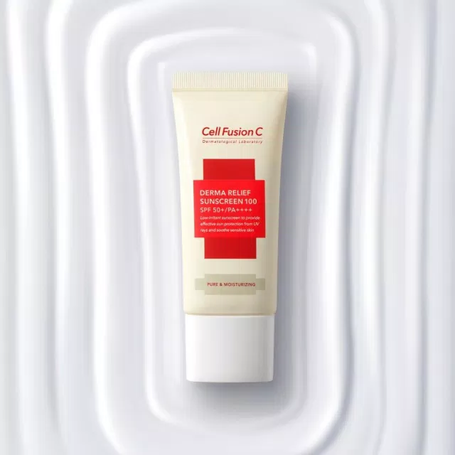 Kem chống nắng chống ánh sáng xanh Cell Fusion C Derma Relief Sunscreen 100 SPF50+/PA++++ (Ảnh: internet) Kem chống nắng chống ánh sáng xanh Cell Fusion C Derma Relief Sunscreen 100 SPF50+/PA++++ (Ảnh: internet)