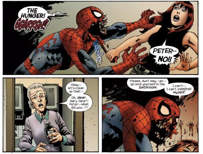 Spider-Man và 10 phiên bản đen tối, kinh dị nhất khiến bạn sởn da gà Những phiên bản đen tối, kinh dị nhất của Spider-man. (Ảnh: Internet)