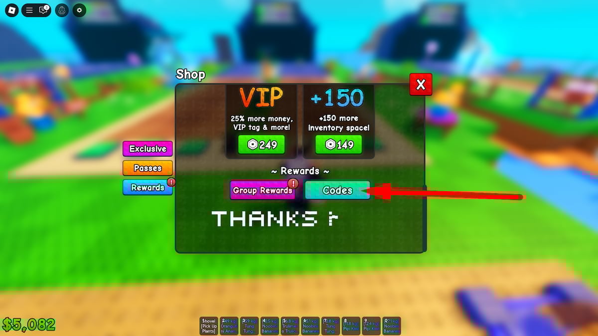 How To Redeem Codes In Plants Vs Brainrots Roblox